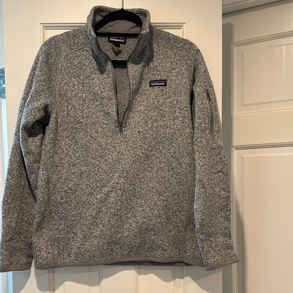 Patagonia Zip-Up Sweater in Heather Gray